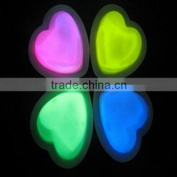 glow toy heart wearing on chest light shape of heart