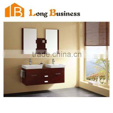 LB-JL2091 Popular Solid Simple Elegant Wooden Bathroom Cabinet Vanity