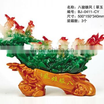 2014 Resin eight Horse Statue