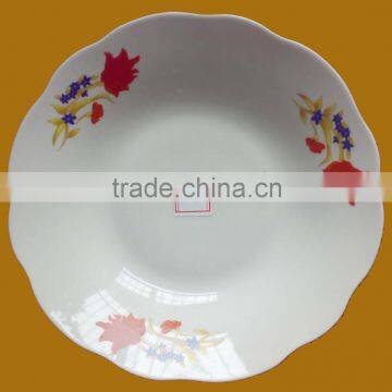 Stock Ceramic Soup Plate Cut Edge With Cheap Price photo-5
