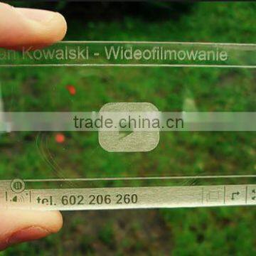 CMYK printing transparent Glossy clear pvc card