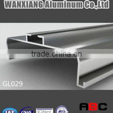 extruded aluminium handless sections for kitchen cabinets
