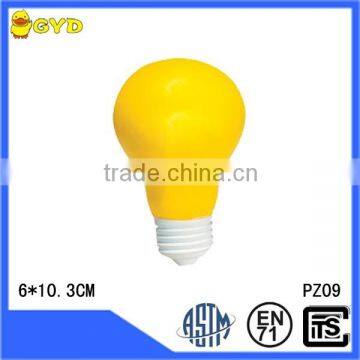 PU foam lamp bulb cheap free stress reliver balls