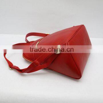 Newest Design Fashionable Red Litchi Pattern Genuine Leather Backpack for Lady photo-3