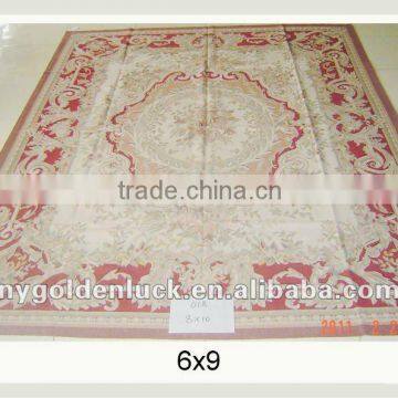 6x9 Super quality flat woven aubusson area rugs