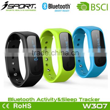 Phone Call Notification, SMS Reader Bluetooth Wristband Pedometer