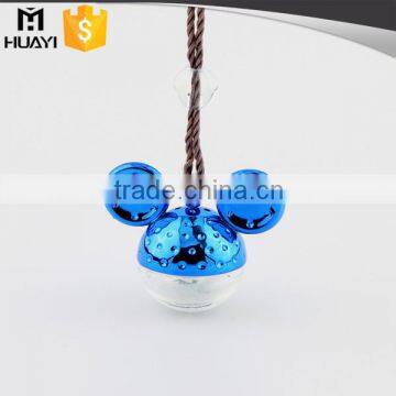 cute shape round glass air freshener hanging car perfume bottle                        
                                                                                Supplier's Choice