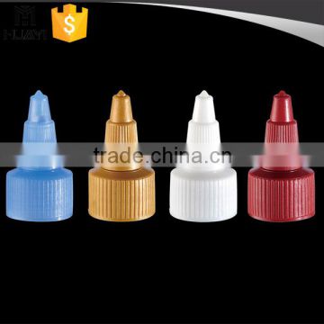 20/410 Pointed mouth plastic bottle nozzle cap