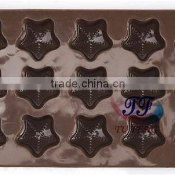 Hot Selling 15-cavity Star Silicone Chocolate Pastry Mould for Baking photo-3