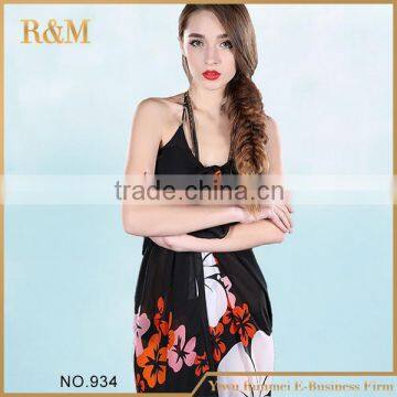 Customized high quality brown color beach sarong pareo
