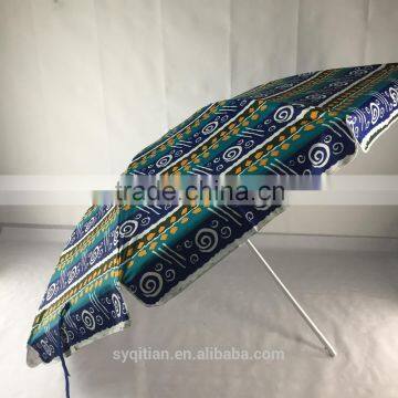 Hot Sale Cheap Windproof 120cm*8K Radius Polyester uv Cloth Beach Umbrella photo-4