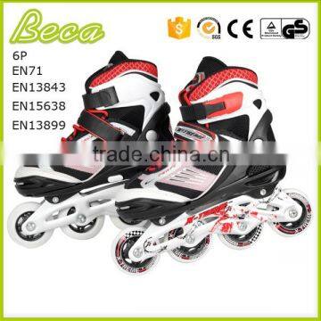 Wholesale Adjustable 4 Wheels Black Red High End Kids Roller Skate photo-6