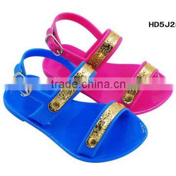 2015 Wholesale Girls Wedge Jelly Shoes for kids