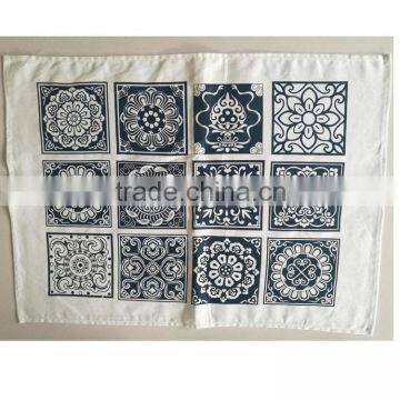 Chinese Classical Pattern Style Tea Towel Parttern Printed Kitchen Towel Cotton Dish Towel photo-2