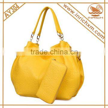 Soft Rose Tote Bag Metal Chain Connected Shoulder Strap Famous Designer Handbag photo-2