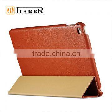 High Quality Side Open Leather Smart Case For iPad Air 2