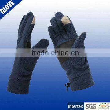 2016 fashion design warm fleece touch screen gloves