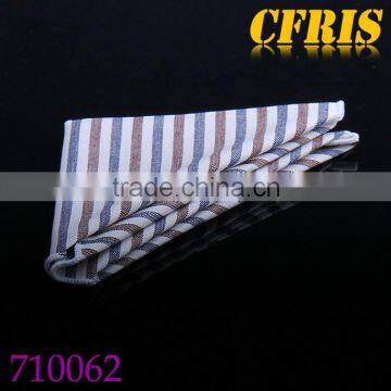 Classical High Quality Striped 100% Cotton Pocket Square