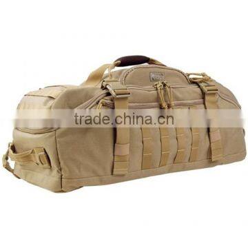 Tan Maxpedition Doppel duffel Adventure Bag