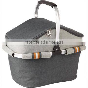 Outdoor Picnic Folding Basket Aluminium Cooler Basket