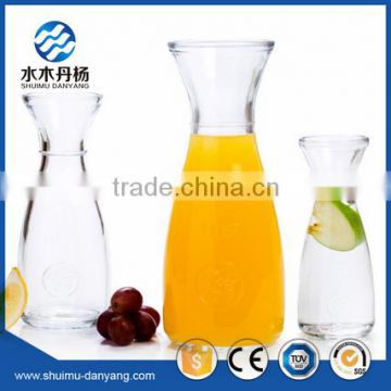 250ml/500ml glass decanter glass drinking bottles with straw