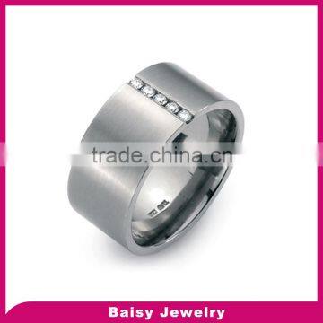 New design latest fashion top quality gemstone ring titanium jewelry