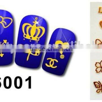 Gold And Silver Nail Art Decals Nail Sticker DIY Decorations Easy To Use Hundreds of styles