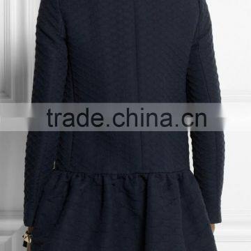 2015 Autumn/winter Woman Long Sleeve Stylish Jacquard Coat SYA15051 photo-3