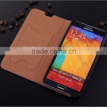 New coming factory price businessmen style PU leather case for Samsung Note 3 case