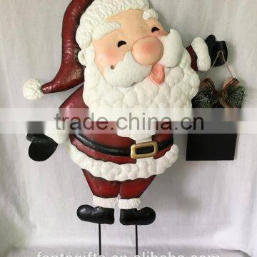 Adorable handicrafts metal Christmas stake for holiday use