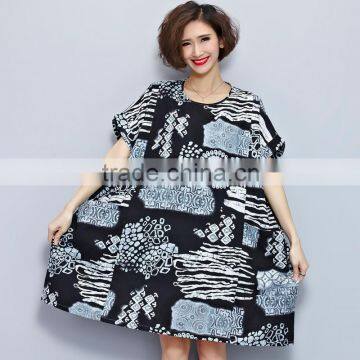 JPSKIRT160811 Latest Fashion Ladies Casual Plus Size Dress