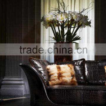 JS01-24 Four Seats Sofa in Real Leather in Living Room From JL&C Luxury Home Furniture New Design (China Supplier) photo-3