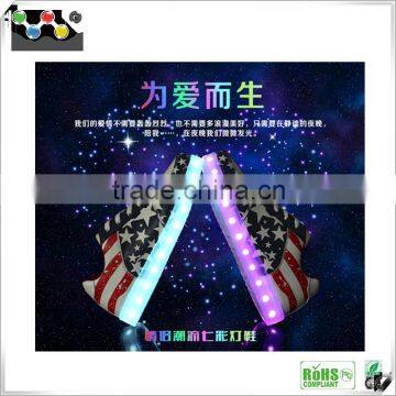 2016 Hot Selling Stars and Stripes LED Shoes Class Lovers Shoes photo-5