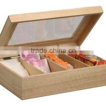 Multifunctional Wooden Storage Box with Cover