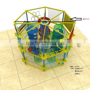 Indoor Jungle Gym Playground, Attractive Steel and Wooden Climbing Frames photo-2