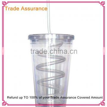 Transparent Party Cocktail Kids Curly Wurly Bendy plastic Drinking Straws