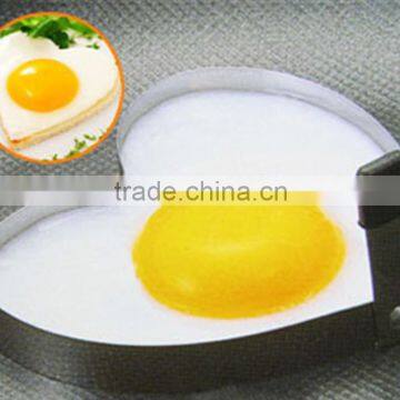 Stainless steel omelette mold of heart shape