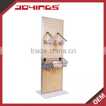 2-sided Slatwall Shelf and Garment Display Rack