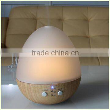 Egg shape glass wholesale electric aroma diffuser lamp with warm LED light