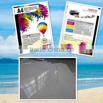Manufacturer for High Quality 220g Dual Side Matte Color Inkjet Photo Paper With Competitive Price