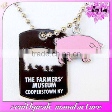 2016 wholesale vintage custom carved dog tag in zinc alloy