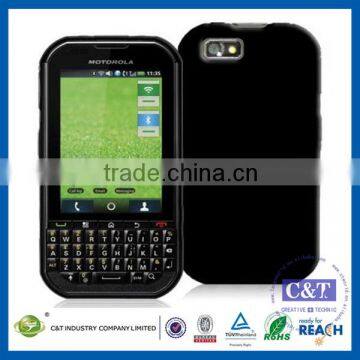 C&T Black TPU Rubber Case Cover for Motorola Titanium i1X