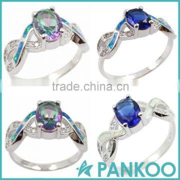 Latest Engagement Ring Wedding Ring Designs Opal Sterling Silver Ring