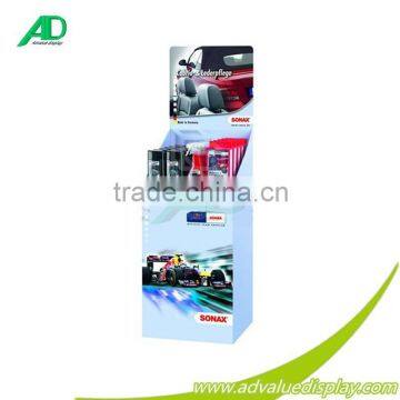 Cabrio lederpflege cardboard dump bin display , corrugated paper display box for products advertising