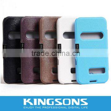 hont-selling leather case for Samsung galaxy s4