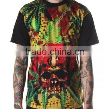 100% polyester fabric sublimation tshirt