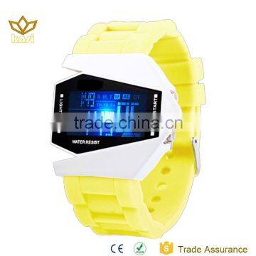 Best sale sweet colores watches silicone watch band lairplane style led watch