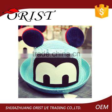 Children summer straw hat sun hat for child