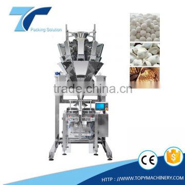 frozen food, cashew nuts compact packing machine with multihead weigher