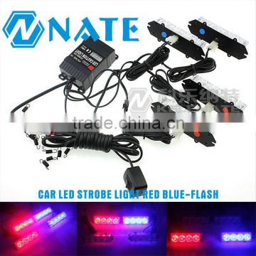 wholesale car led strobe light red blue flash working light